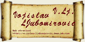 Vojislav LJubomirović vizit kartica